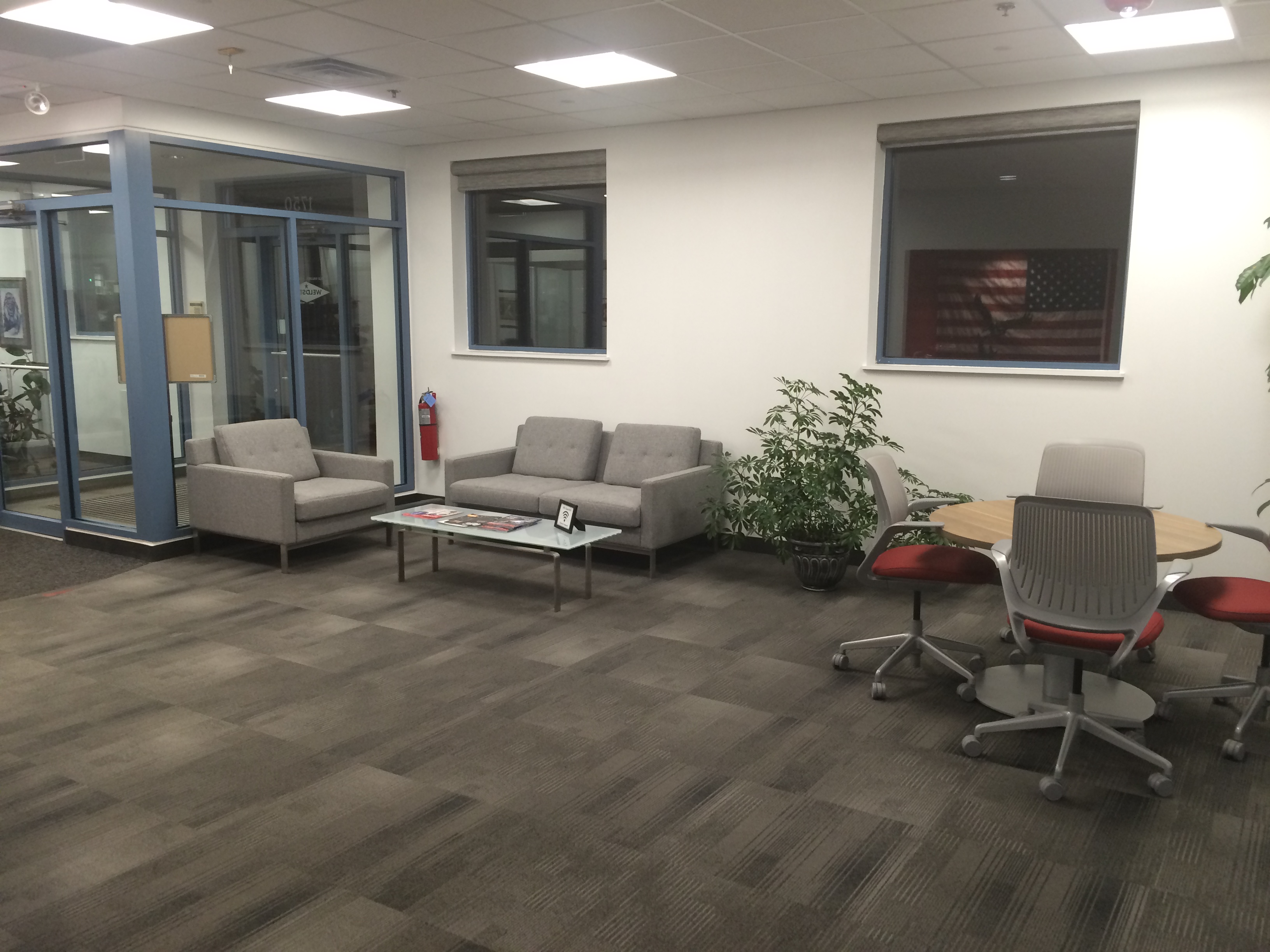 Open lounge space in the work place