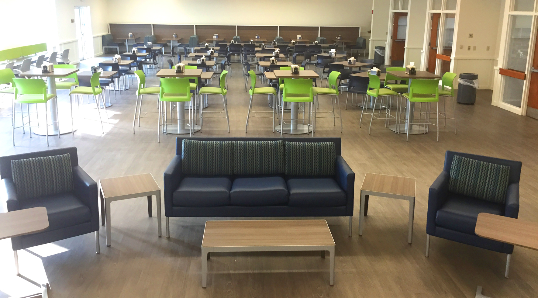 Cafeteria space in the workplace