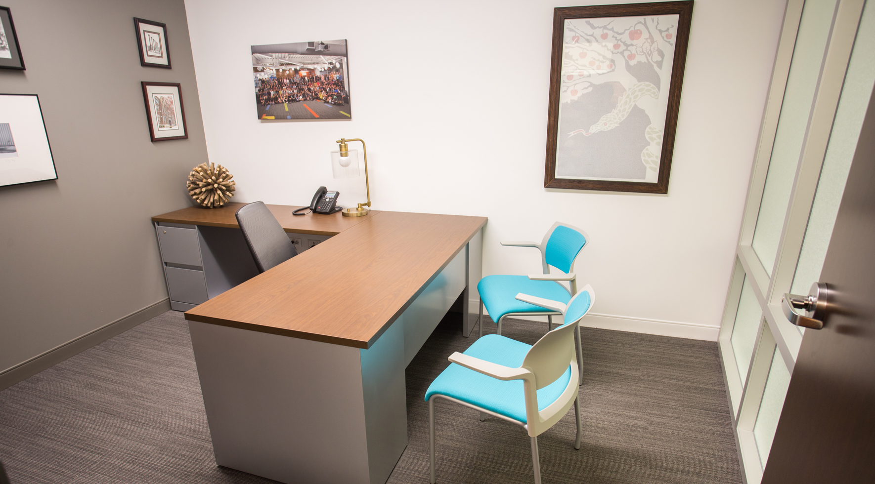 Office in an education setting