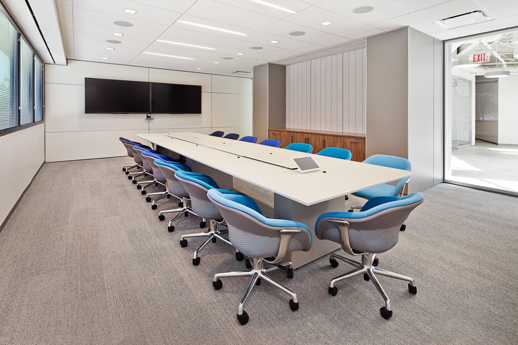 Conference Room Table with Integrated Techology