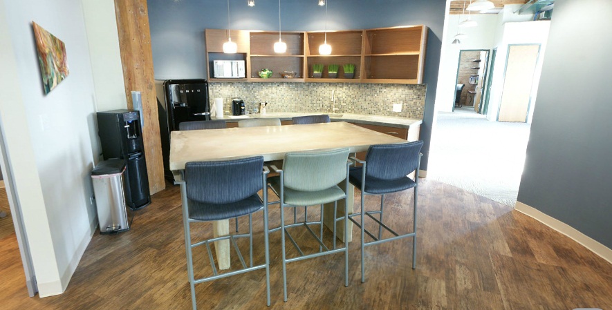 Kitchen for employees to use and store food