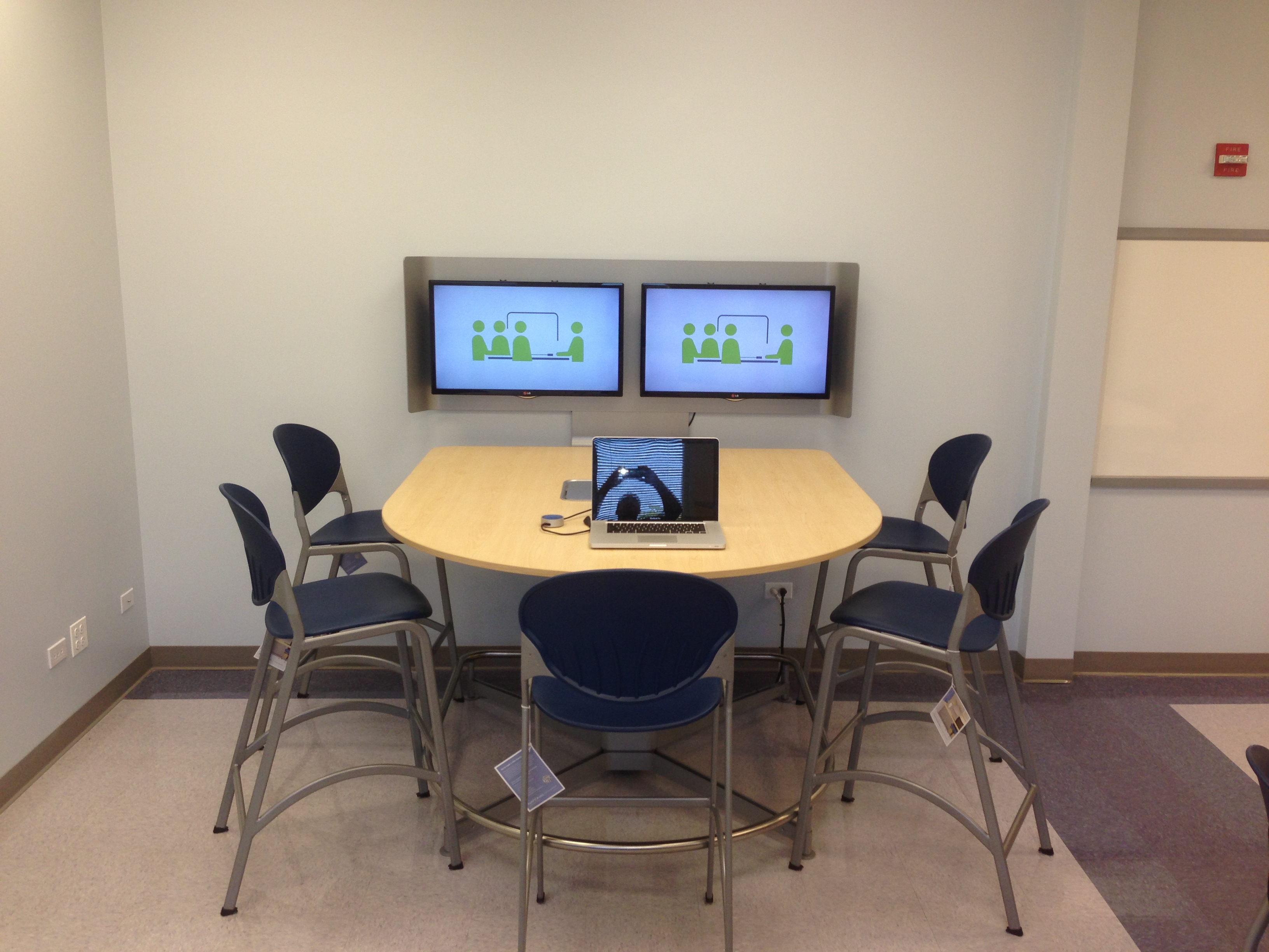 Technology integrated into the classroom for sharing and collaborating