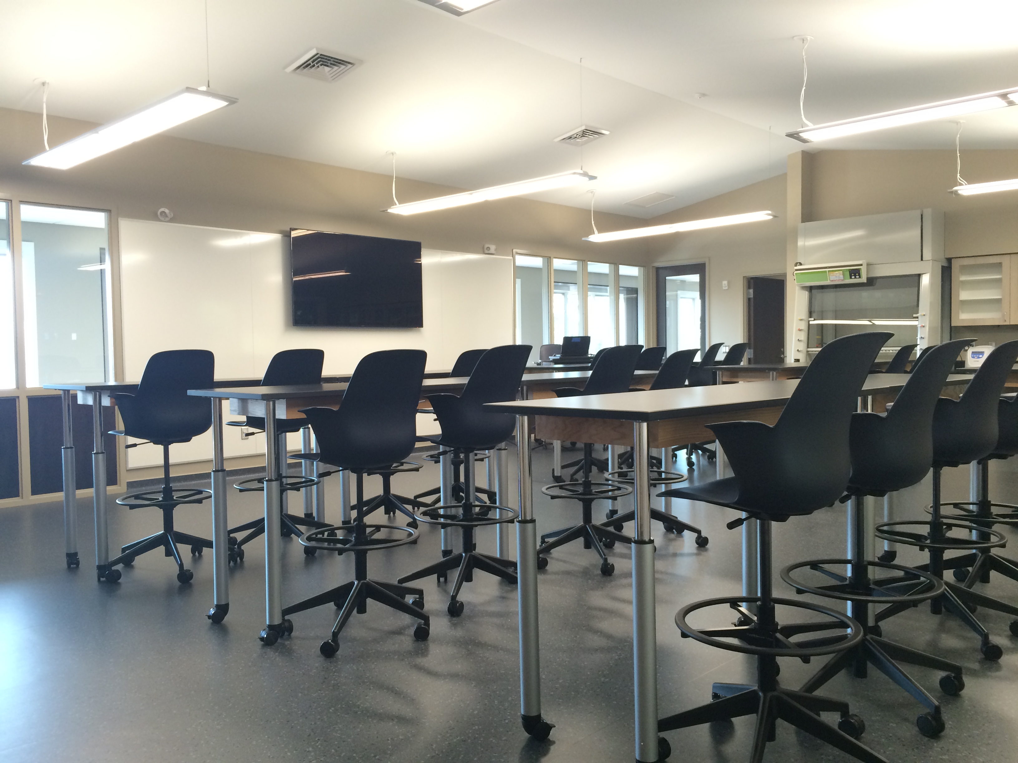 Movable furniture in the classroom