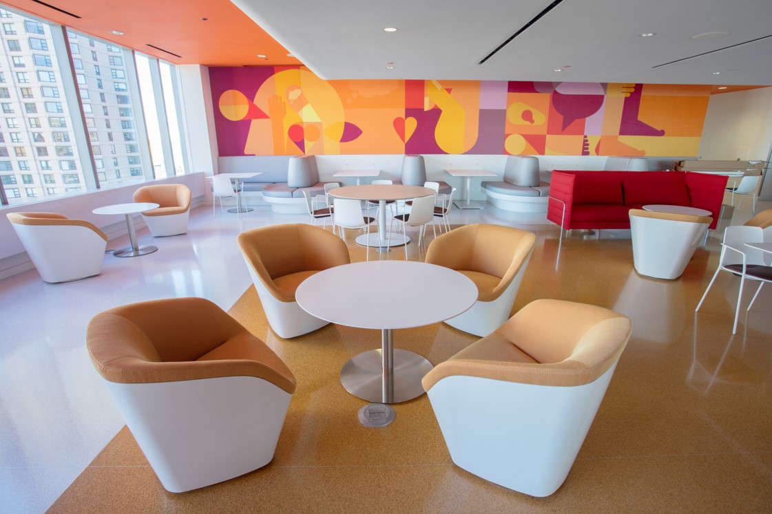 Cafe area in hospital