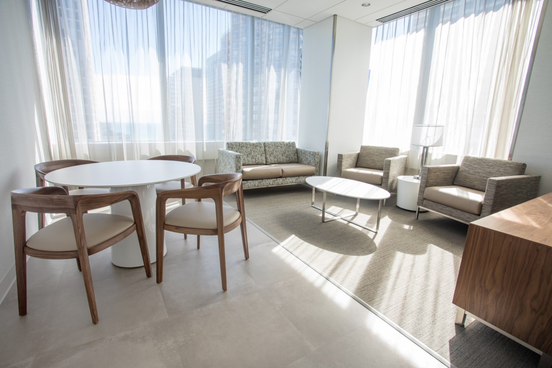 Comfortable waiting room in a hospital