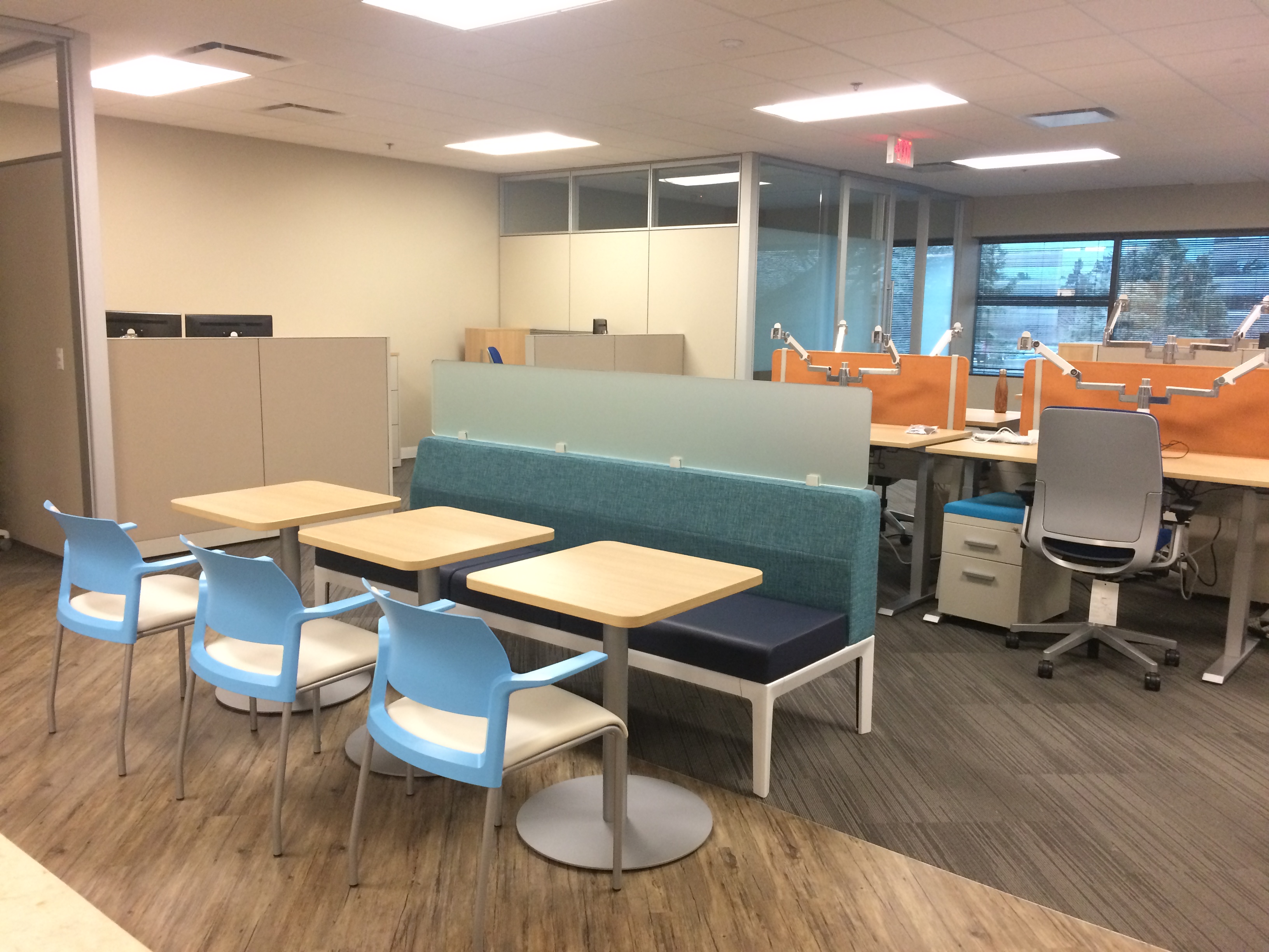 Dining space in workplace